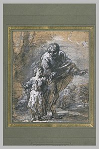 Promenade St. Joseph And The Infant Jesus — Bartolomé Esteban Murillo