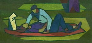 Man Leaning Over Woman — Cliff Rowe