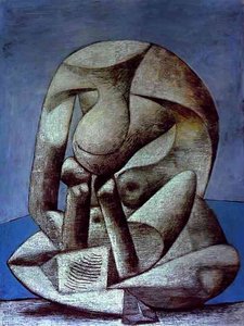 Young Girl Reading A Book On The Beach — Pablo Picasso, Proto-cubism
