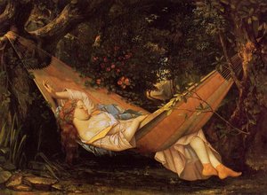 The Hammock (also Known As La Reve) — Gustave Courbet, Contemporary Realism