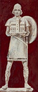 Study For Carving In St Rognvald's Chapel Rognvald Kali Colsson (recto) — Stanley Cursiter