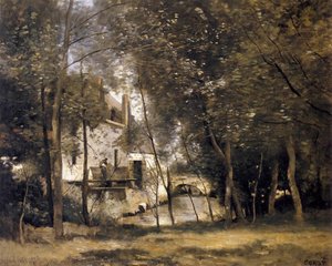 Mill At Saint-nicolas-les-arras — Jean-baptiste-camille Corot, Impressionism