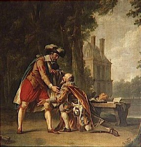 Henri IV et Sully à Fontainebleau
