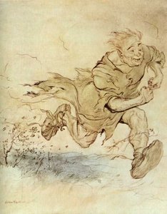 The Thumping Of His Big Boots Grew As Continuous As The Pattering Of Hailstones On A Roof — Arthur Rackham
