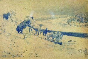 Landscape Zdravnevo — Ilya Yefimovich Repin, Realism