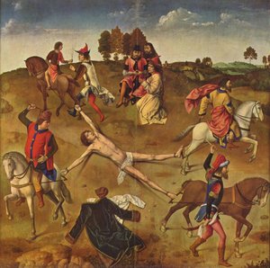 Martyrdom of St. Hippolytus - the central panel from St. Hippolytus Triptych