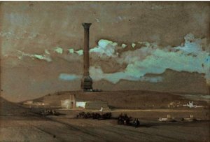 Pompey's Pillar, Alexandria — David Roberts
