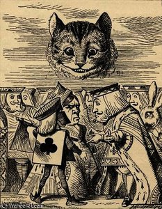 The King of Hearts arguing with the Executioner