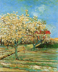 Orchard In Blossom — Vincent Willem Van Gogh, Post-impressionism
