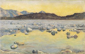 Maggia Delta Before Sunrise — Ferdinand Hodler
