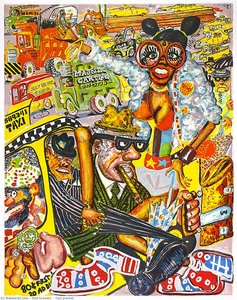 Taxi Pretzel — Red Grooms
