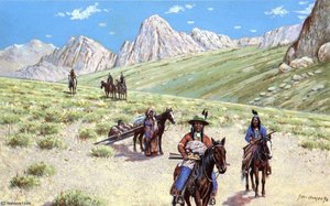 Mountain Desert Trail (also known as Indian Scouts with Travois)-