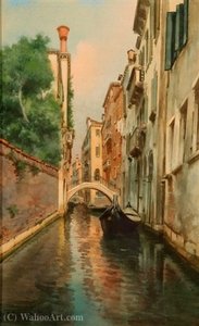 A Quiet Venetian Canal — Alberto Prosdocimi