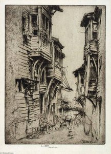 Street In Galata, Constantinople — Ernest D Roth