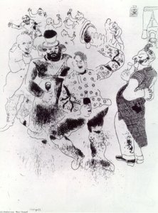 Banquet At The Police Chief's House — Marc Chagall, Expressionism