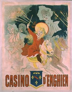 Poster Advertising The Casino D'enghien — Jules Chéret