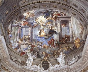 Allegory Of The Jesuits' Missionary Work (detail) — Andrea Pozzo