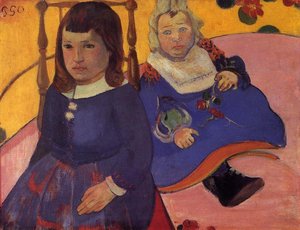 Portrait Of Two Children (also Known As Paul And Jean Schuffenecker) — Eugène Henri Paul Gauguin, Post-impressionism