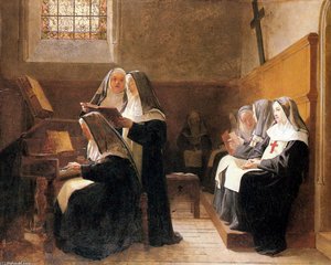 The Convent Choir — Jehan Georges Vibert