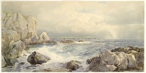 Rocks And Cliffs Near The Sea — William Trost Richards