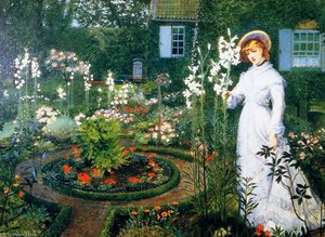 Le Jardin Du Pasteur, La Reine Des I — John Atkinson Grimshaw