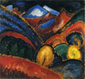 Landscape Near Oberstdorf - Autumn — Alexej Von Jawlensky, Expressionism