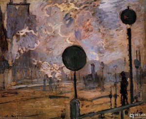 Saint-lazare Station, Exterior — Claude Monet, Impressionism