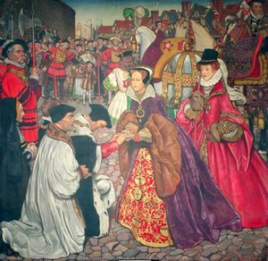 The Entrance Of Mary I With Princess Elizabeth Into London, 1553 — John Byam Liston Shaw