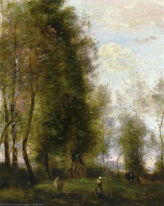 A Shady Resting Place Aka Le Dormoir — Jean-baptiste-camille Corot, Neo-classical Tradition
