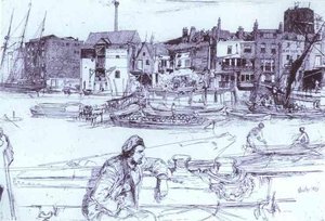 Black Lion Wharf — James Abbott Mcneill Whistler, Tonalism
