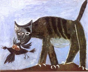 Cat And Bird — Pablo Picasso