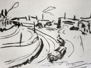 Railway In Dresden — Ernst Ludwig Kirchner