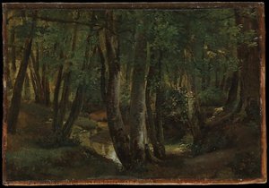 Interior Of A Wood At Pierrefitte — Robert Léopold Leprince