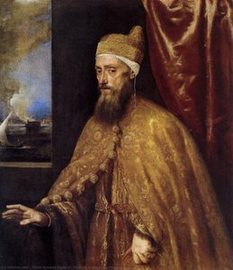 Portrait Of The Doge Francesco Venier — Titian Ramsay Peale Ii, Baroque