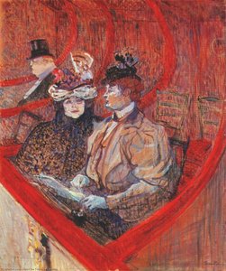 A Box At The Theater — Henri De Toulouse-lautrec