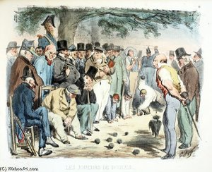 Les Joueurs De Boules — Paul Gustave Doré