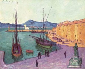 Port De Saint-tropez, Effet Du Soir — Francis Picabia