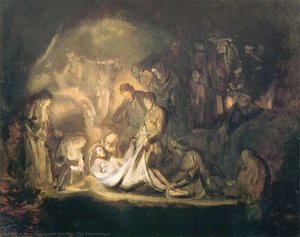 The Entombment — Rembrandt Van Rijn, Baroque