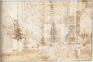 Interior Of The Oude Kerk, Delft_2 — Hendrick Corneliszoon Van Vliet
