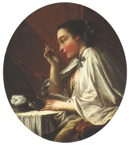 Woman At Her Toilette — François Boucher