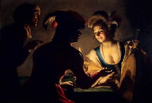 The Procuress — Gerard Van Honthorst, Baroque