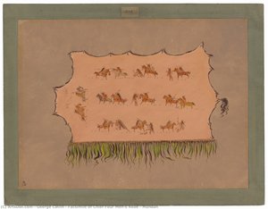 Facsimile Of Chief Four Men's Robe - Mandan — George Catlin