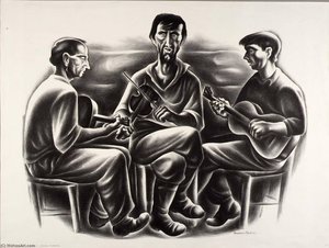Fiddler's Contest — Howard Cook