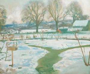 Winter, Castle House — Sir Alfred James Munnings, Impressionism