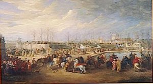 MEHEMET EFFENDI, AMBASSADEUR TURC ARRIVE AUX TUILERIES.21 MARS 1721