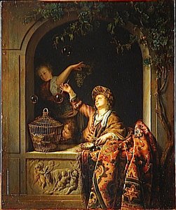 Les Bulles De Savon — Willem Van Mieris, Dutch Baroque