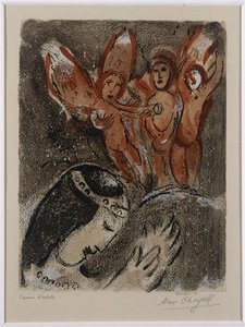 Sarah And Angels — Marc Chagall