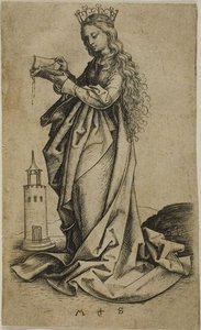 St Barbara — Martin Schongauer