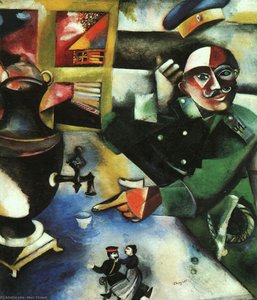 The Soldier Drinks, Oil On Canvas, The Solo — Marc Chagall