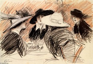 Ladies At The Ritz New York — Paul César Helleu